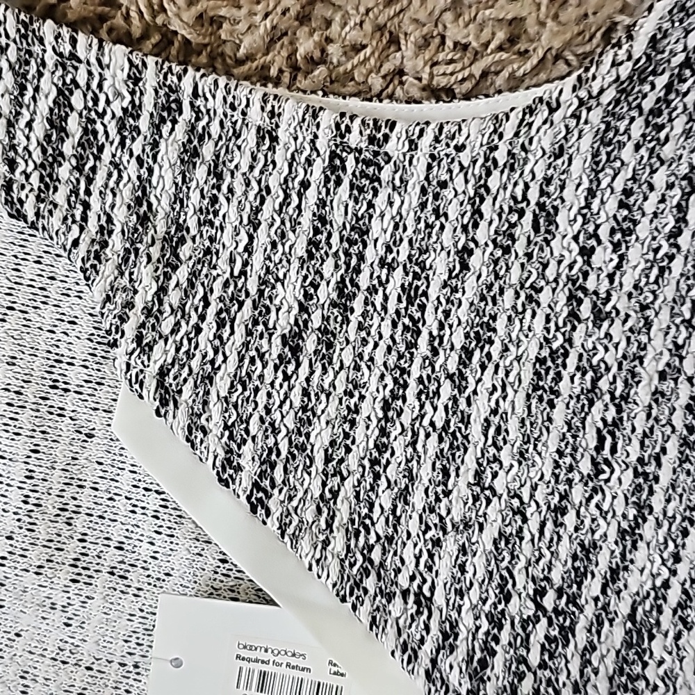 NWT Sanctuary Anthropologie Top Sleeveless Faux Layered Tweed Vneck XS - Picture 3 of 6